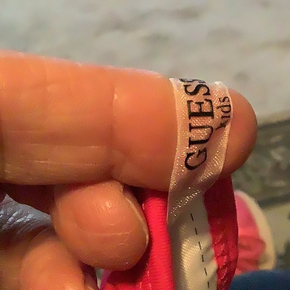 Guess swimsuit size 5/6 hot pink with fringes tie dyed. It’s got triangl… - Picture 6 of 10